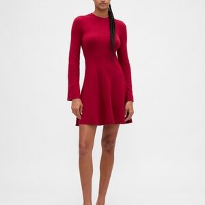 GAP Crimson Long Sleeve Dress